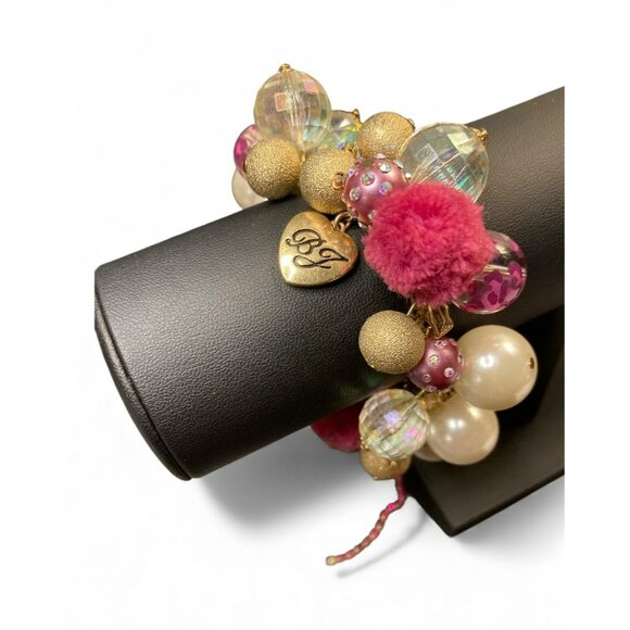 BJ Varsity Crush Pom Pom Charm Bracelet -236 - Picture 3 of 3